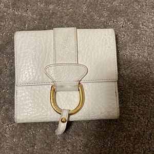 Dolce and Gabbana white leather wallet